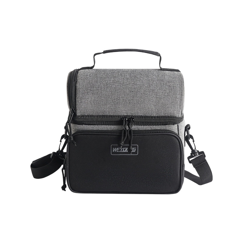 Sac à lunch double couche de grande capacité, sac isotherme en tissu Oxford, sac de pique-nique, sac de glace portatif